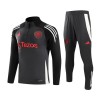 Manchester United Training Sweatshirts Quarter-zip 2024-25 Graue Für Herren